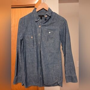 J. Crew Casual Blue Button Down Shirt